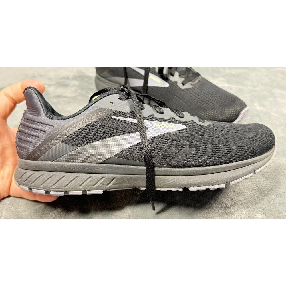 Brooks Ghost 14 Running Shoes Mens 10.5 Black Gray Athletic Sneakers